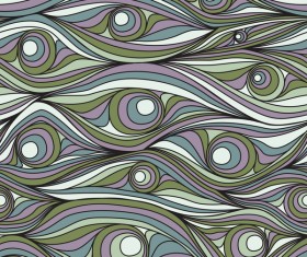 Colored wave decorative pattern seamless vector 03