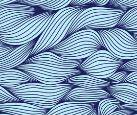 Colored wave decorative pattern seamless vector 04