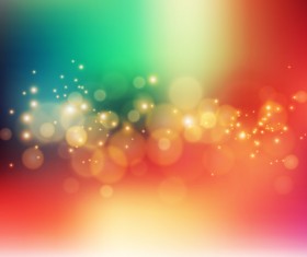 Colorful bokeh background art vector 01