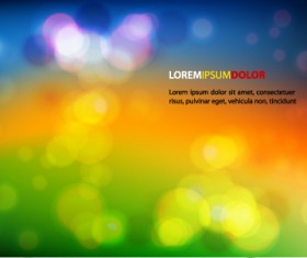 Colorful bokeh background art vector 02