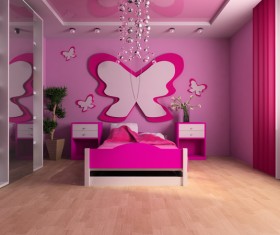 Creative childrens room decoration Stock Photo 11