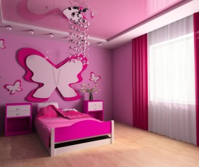 Creative childrens room decoration Stock Photo 12