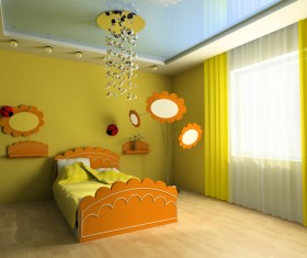 Creative childrens room decoration Stock Photo 13