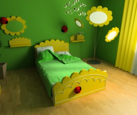 Creative childrens room decoration Stock Photo 14
