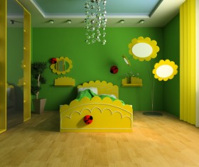 Creative childrens room decoration Stock Photo 15