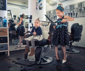 Creative photos with a girl Stock Photo 04