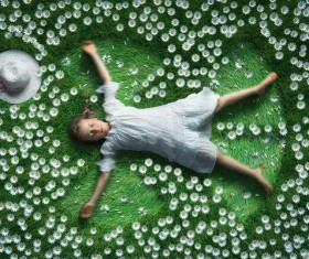 Creative photos with a girl Stock Photo 05