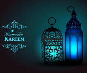 Creative ramadan jareem dark color background vector 10