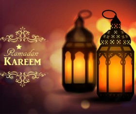 Creative ramadan jareem dark color background vector 11