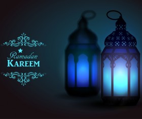 Creative ramadan jareem dark color background vector 14