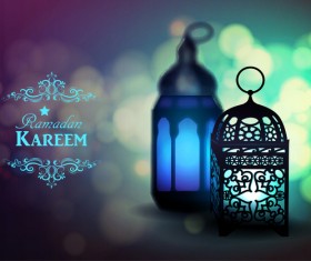 Creative ramadan jareem dark color background vector 15