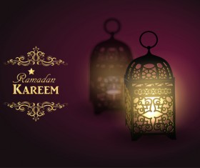Creative ramadan jareem dark color background vector 16
