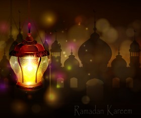 Creative ramadan jareem dark color background vector 17