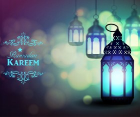 Creative ramadan jareem dark color background vector 20