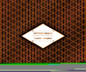 Creative template seamless pattern vector 01
