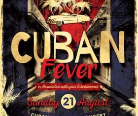 Cuban Fever Flyer PSD Template