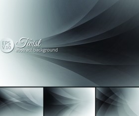 Curves abstract background vectors set 02