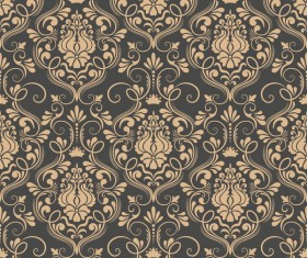 Decorative damask seamless pattern vector material 01