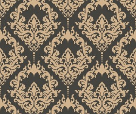 Decorative damask seamless pattern vector material 03