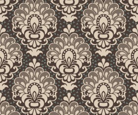 Decorative damask seamless pattern vector material 04