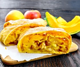 Delicious fruit sandwich dessert Stock Photo 01