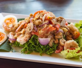 Delicious mixed salad Stock Photo