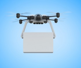 Delivery drones flying Stock Photo 06