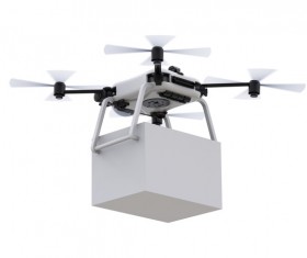 Delivery drones flying Stock Photo 07