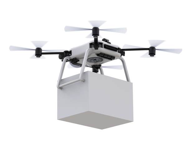 Delivery drones flying Stock Photo 07