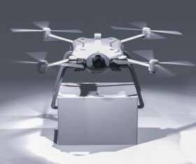 Delivery drones flying Stock Photo 08