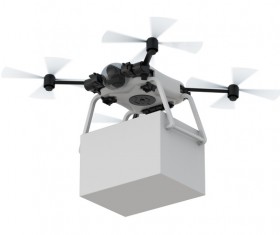 Delivery drones flying Stock Photo 10