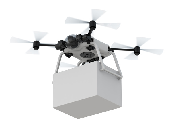 Delivery drones flying Stock Photo 10