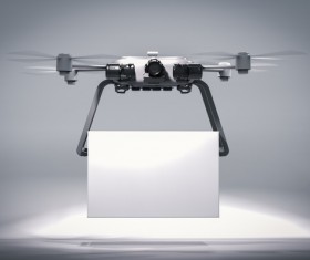 Delivery drones flying Stock Photo 11