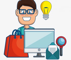 Digital marketing flat business template vector 09