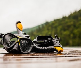 Diving utensils Stock Photo 02