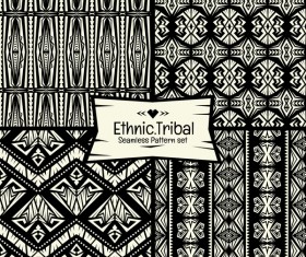 Ethnic tribal seamless pattern vector material 03