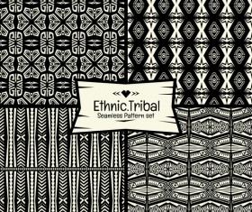 Ethnic tribal seamless pattern vector material 05