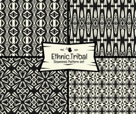 Ethnic tribal seamless pattern vector material 07