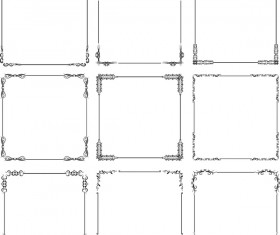 Exquisite frames vector set 01