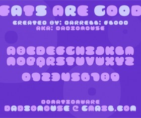 FATS ARE GOOD font