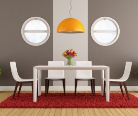 Family restaurant decoration effect Stock Photo