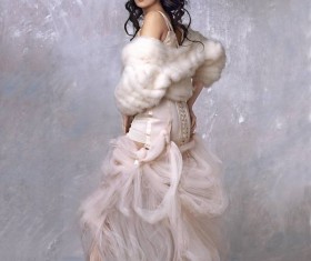 Fashion fur beauty Stock Photo