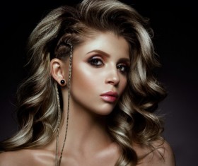 Fashion hairstyle woman HD picture