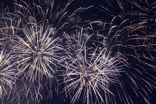 Festive night beautiful fireworks HD picture 14