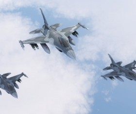 Fighter aircraft Stock Photo 03