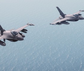 Fighter aircraft Stock Photo 06