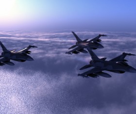 Fighter aircraft Stock Photo 07