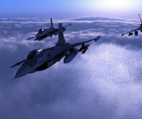 Fighter aircraft Stock Photo 08