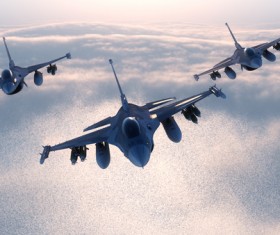 Fighter aircraft Stock Photo 09