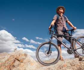 Fitness and active lifestyle cycling Stock Photo 01